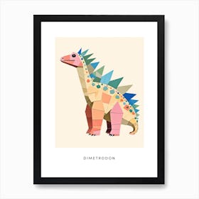 Nursery Dinosaur Art Dimetrodon 3 Poster Art Print