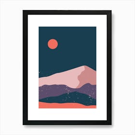 Mountain Landscape Wall prints Art Print