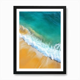 Beach With Waves Art Print