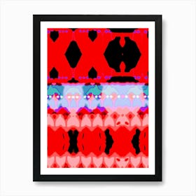 Abstract Red And Blue 11 Art Print