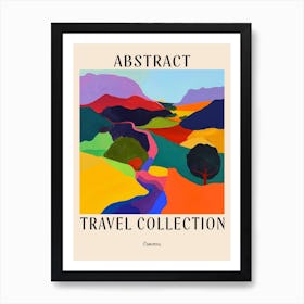 Abstract Travel Collection Poster Comoros 2 Art Print