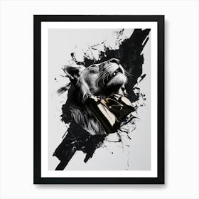 Lion - Splatter Art Print