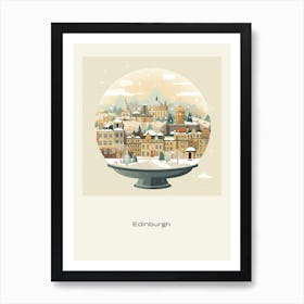 Edinburgh Scotland 4 Snowglobe Poster Art Print