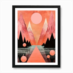 Cosmic Imagery Geometric Abstract 15 Art Print