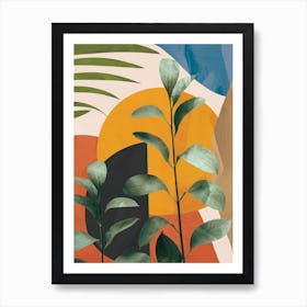 Abstract Tropical Art 5 Art Print