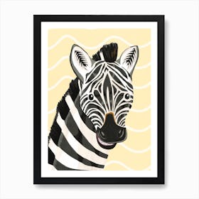 Ziggy The Zebra Art Print