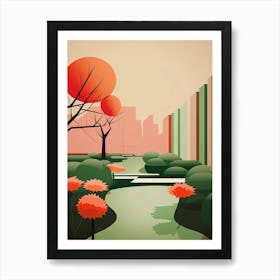 Garden Abstract Minimalist 6 Art Print