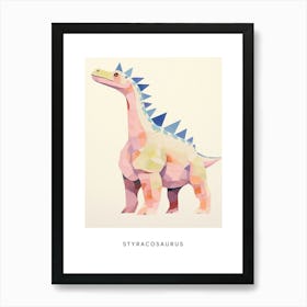 Nursery Dinosaur Art Styracosaurus 2 Poster Art Print