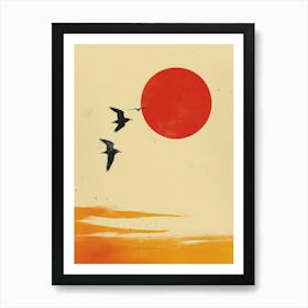 Birds In Flight 2 Art Print