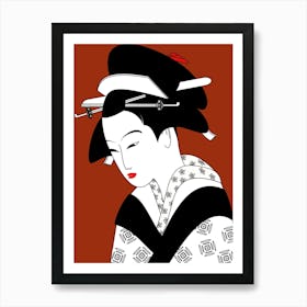 Geisha Art Print