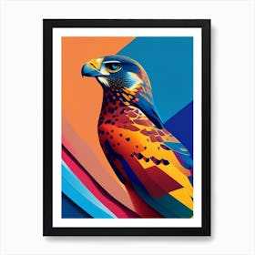 Falcon Pop Matisse 2 Bird Art Print