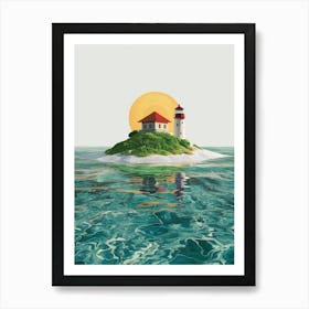 Lighthouse Island Art Print