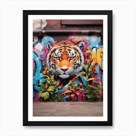 Graffiti Tiger 1 Art Print