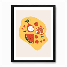 Fruit And Vegetables Art Print