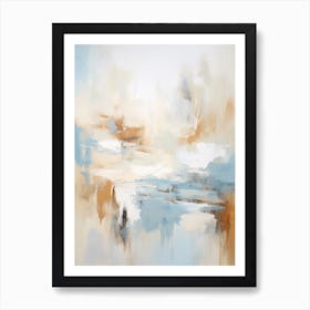 Winter Pastel Abstract Painting 4 Art Print