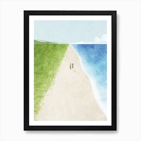 Wild Beach Art Print