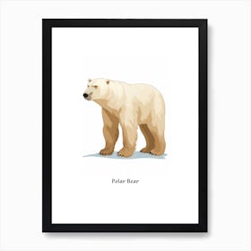 Polar Bear Kids Animal Poster Art Print