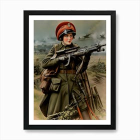 Warriors of WWI Reimagined 55 Art Print