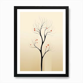 Autumn Tree Vector Art Print