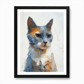 Chartreux Cat Painting 2 Art Print