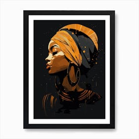 African Woman Portrait Art Print