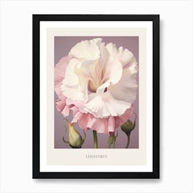 Floral Illustration Lisianthus 1 Poster Art Print