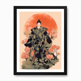 Female Samurai Onna Musha Illustration 6 Art Print