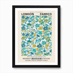 Poster Flower Jubilee London Fabrics Floral Pattern 5 Art Print