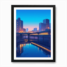 City At Night Art Print