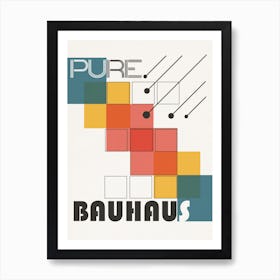 Bauhaus Rainbow Pattern Póster