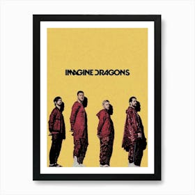 Imagine Dragons 9 Art Print