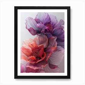 Three Flowers Art Print