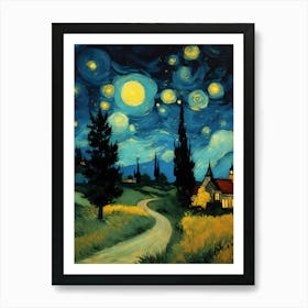 Starry Night 24 Art Print