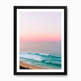 Amadores Beach, Gran Canaria, Spain Pink Photography 2 Art Print