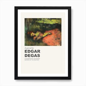 Museum Poster Inspired By Edgar Degas 3 Art Print