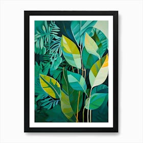 Tropical Leaves 28 Art Print