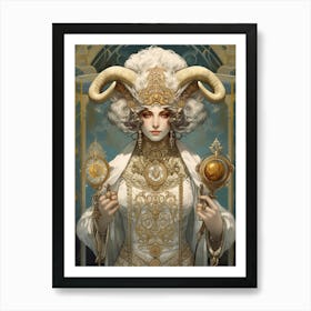 Steampunk Woman 1 Art Print