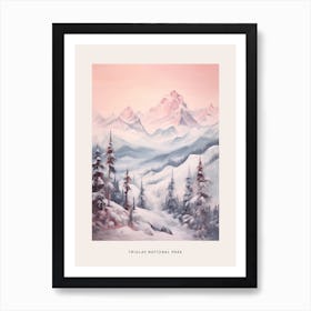 Dreamy Winter National Park Poster  Triglav National Park Slovenia 1 Art Print