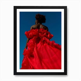 Layla in Red Art Print