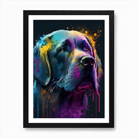 abstract dog art Art Print