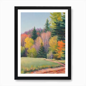 Blue Spruce Tree Watercolour 1 Art Print