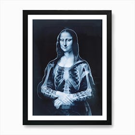 Mona Lisa X Ray Art Print