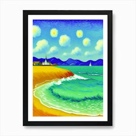 Starry Night On The Beach Art Print