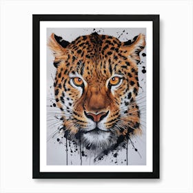 Leopard Painting Art Print