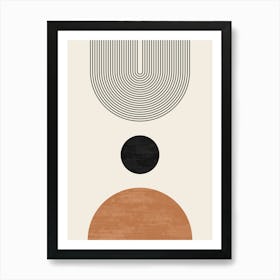 boho abstract modern art Art Print