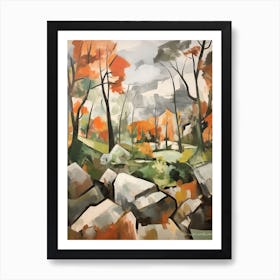 Autumn Fall Forest Pattern Painting 13 Art Print