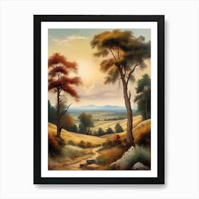 Landscape Painting 15 Art Print