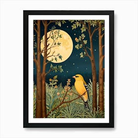 William Morris Goldfinch At Night Art Print