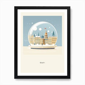 Bath United Kingdom Snowglobe Poster Art Print