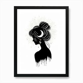 Silhouette Of A Woman 37 Art Print